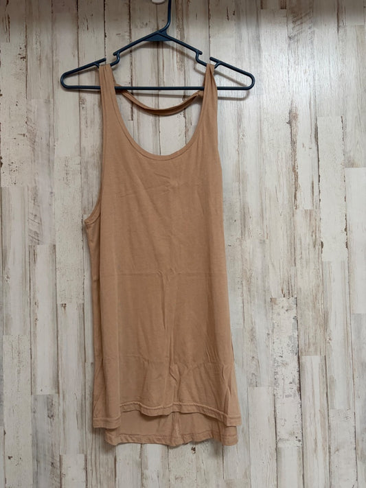 TAN MONO B OVERSIZED COTTON TANK, LADIES S