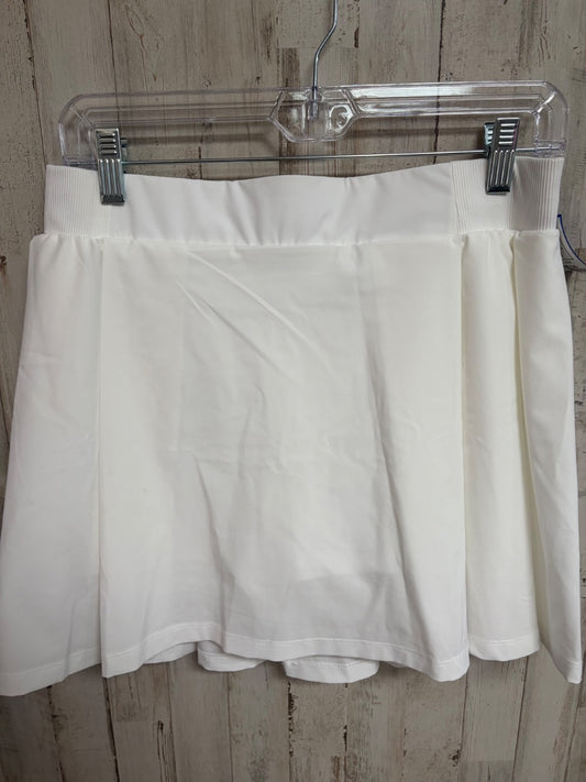WHITE AVIA FLUTTER SKIRT, LADIES M