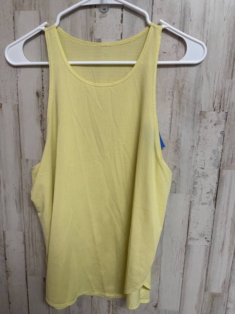 YELLOW FABLETICS TEXTURED TANK, LADIES M