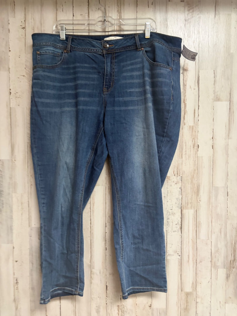 DENIM CATO SZ 16 CROPPED JEANS, LADIES XL