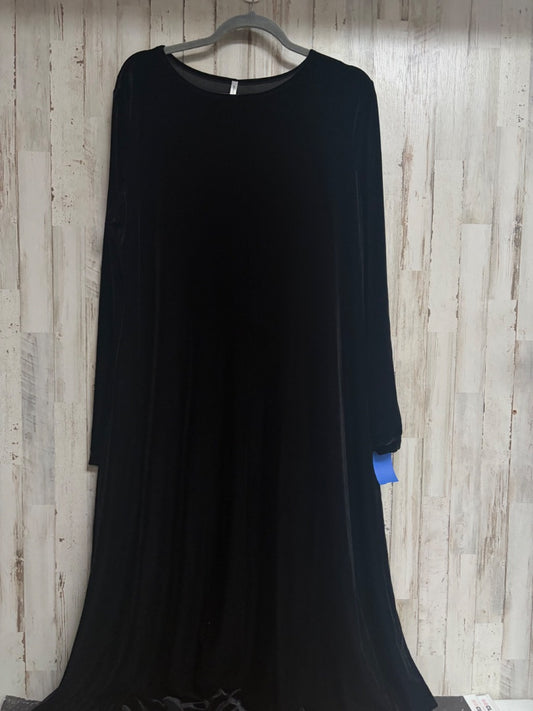 BLACK WHITE STAG VELVET MAXI 16/28, LADIES XL
