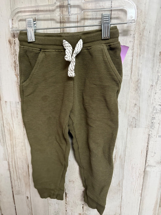 OLIVE TOMMY BAHAMA RIBBED JOGGERS, BOY 2T