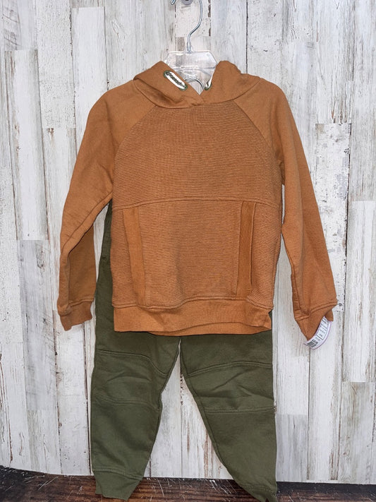 TAN/OLIVE TOMMY BAHAMA HOODED 2PC SET, BOY 4T