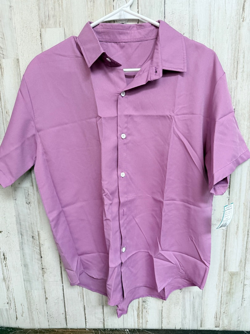 PURPLE SHEIN BUTTON UP, BOY 12