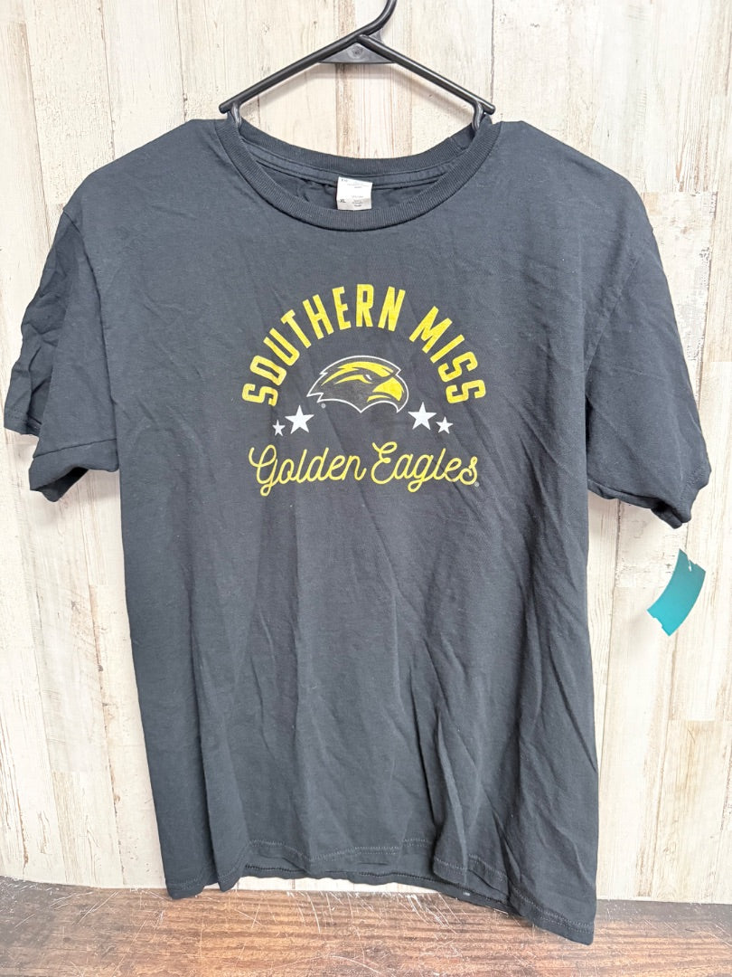 BLACK  SOUTHERN MISS TEE, BOY 14