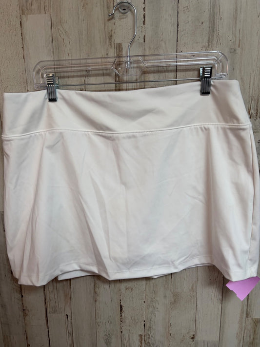 WHITE LAURA ASHLEY DRY FIT SKORT, LADIES XL