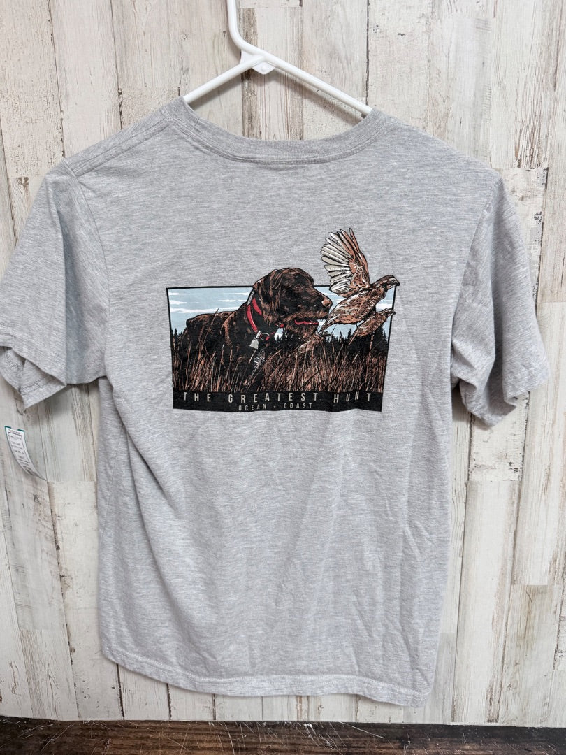 GREY OCEAN + COAST THE GREATEST HUNT TEE, BOY 14