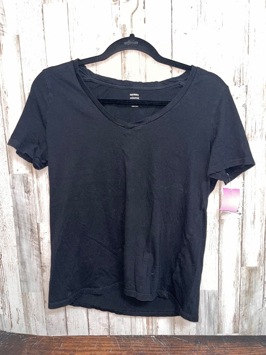 BLACK OLD NAVY V NECK COTTON TEE, LADIES M