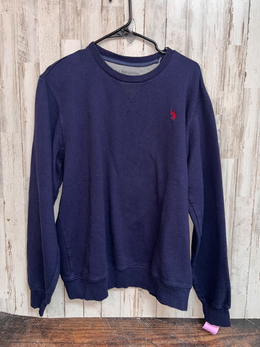 NAVY US POLO CREWNECK SWEATSHIRT, LADIES L
