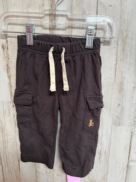 BROWN GAP CARGO COTTON PANTS, BOY 6-12M