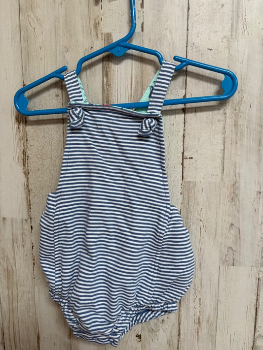 BLUE CAT & JACK STRIPE BUBBLE, BOY 6-9M