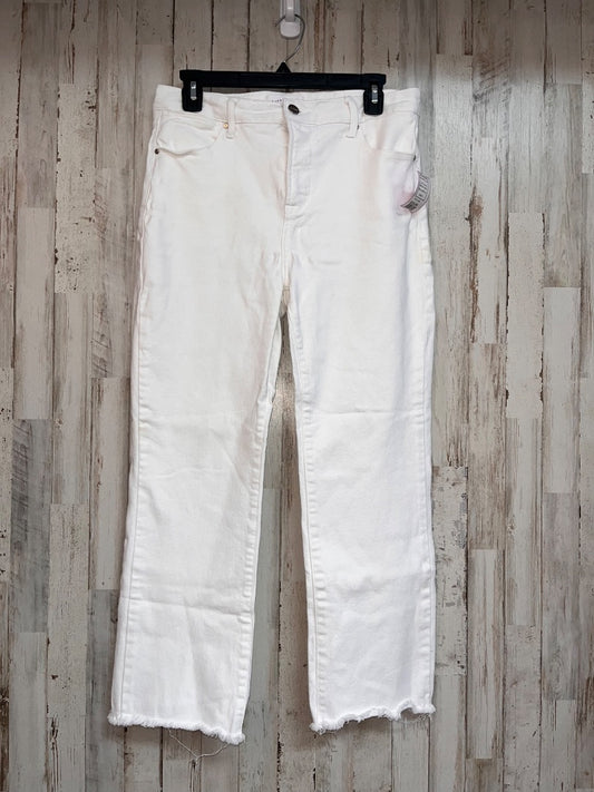 WHITE RISEN 15/32 RAW EDGE JEANS, LADIES XL