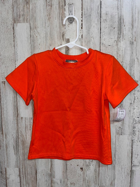 ORANGE EMMA JEAN COTTON TEE, GIRL 3T