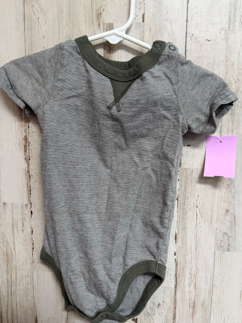 OLIVE GARANIMALS STRIPE ONESIE, BOY 18M