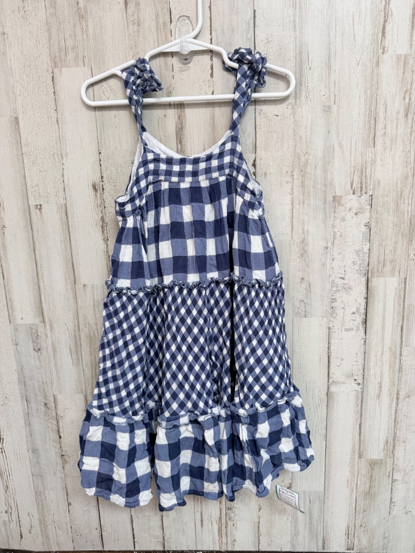 blue/white french connection gingham dress, girl 6
