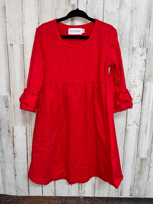 RED BAYOU BLANKS COTTON RUFFLE TIER DRESS, GIRL 6