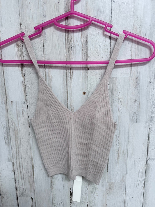 TAUPE MUSTARD SEED RIBBED TANK, LADIES S