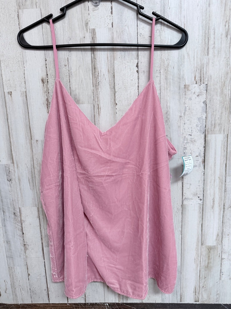 PINK ANN TAYLOR VELVET TANK, LADIES L