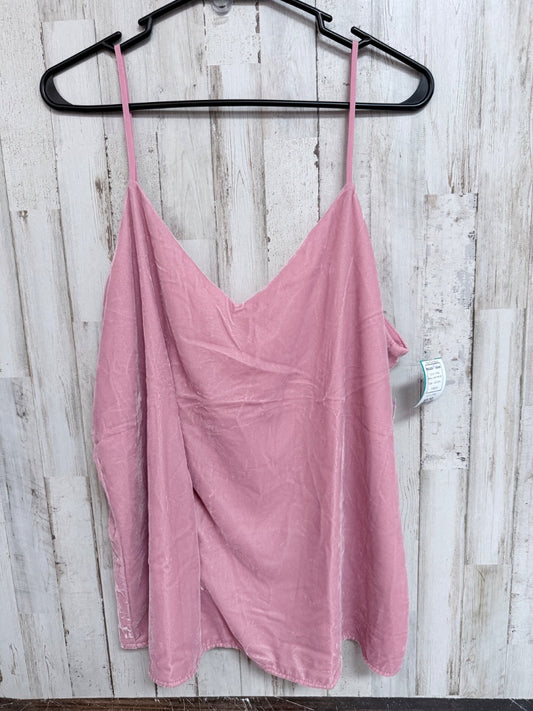 PINK ANN TAYLOR VELVET TANK, LADIES L