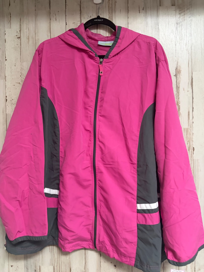 PINK LIZ & ME ZIP SPORT JACKET, LADIES 3X