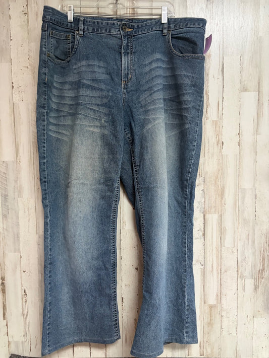 MED WASH CATO 22W BOOTCUT JEANS, LADIES 3X