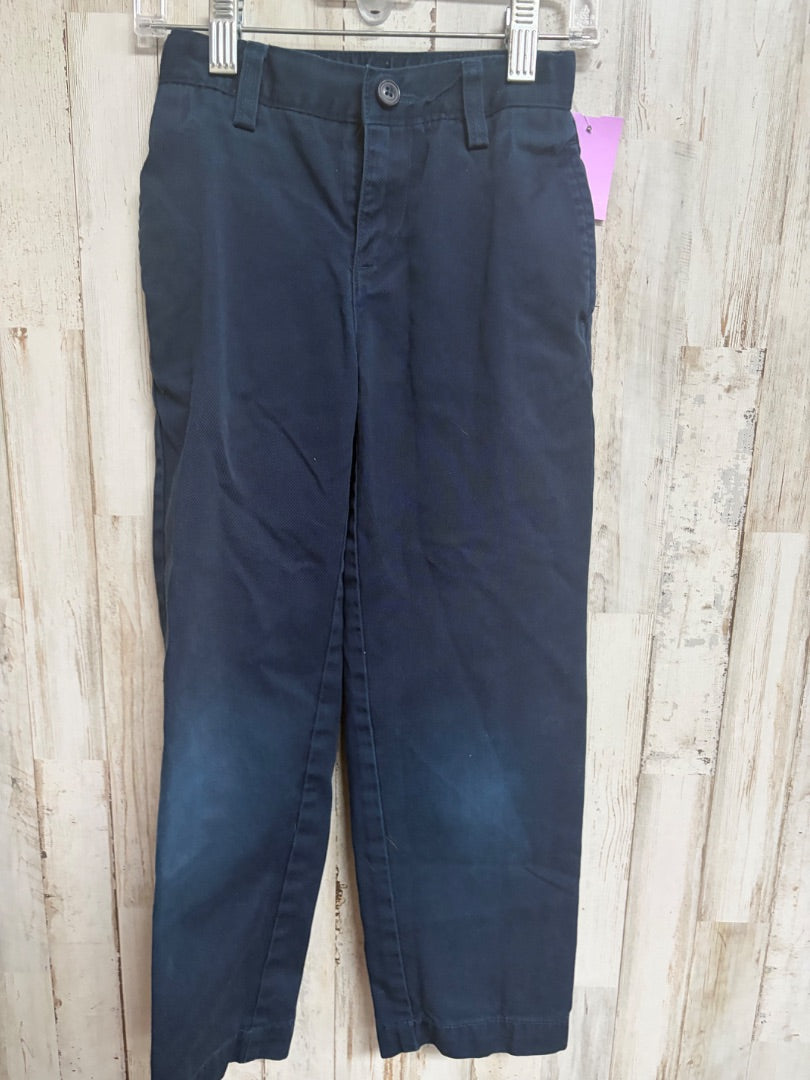NAVY LANDS END SLACKS, BOY 5/6