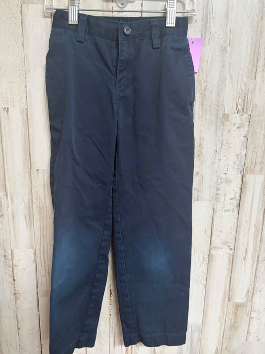 NAVY LANDS END SLACKS, BOY 5/6