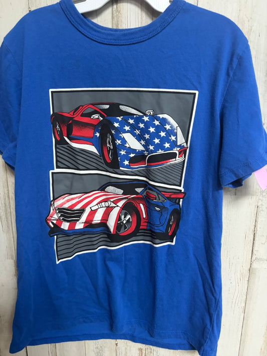 BLUE CHILDRENS PLACE RACE CAR TEE, BOY 7/8
