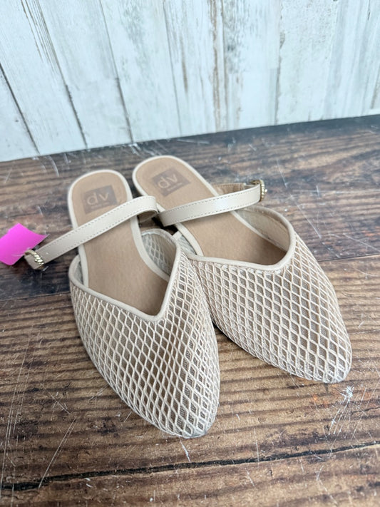 BEIGE DOLCE VITA MESH FLATS, SHOES A8