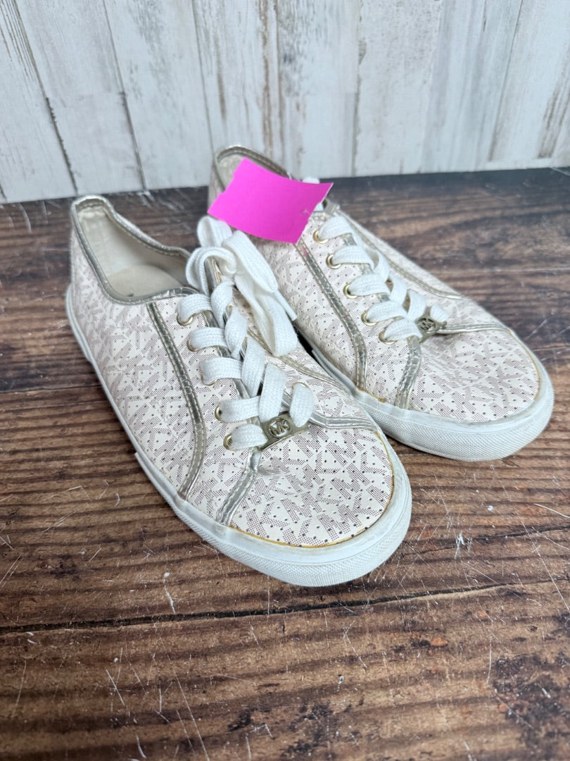 CREAM MICHEAL KORS LOGO SNEAKERS, SHOES A5