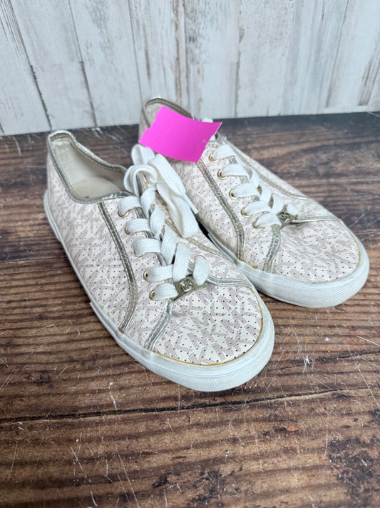 CREAM MICHEAL KORS LOGO SNEAKERS, SHOES A5