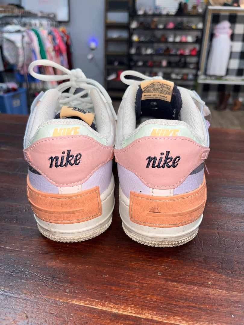 IVORY NIKE PASTEL LEATHER AIR FORCE ONES, SHOES A9