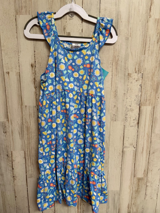 BLUE MEMBERS MARK SOFT FLORAL COTTON DRESS, GIRL 7/8
