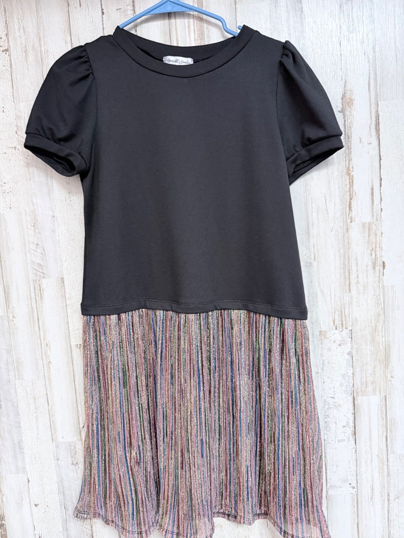 BLACK EMERALD SUNDAE HEATHERED DRESS, GIRLS 16