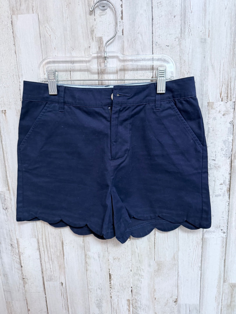 NAVY CROWN & IVY SCALLOP SHORTS, GIRLS 14