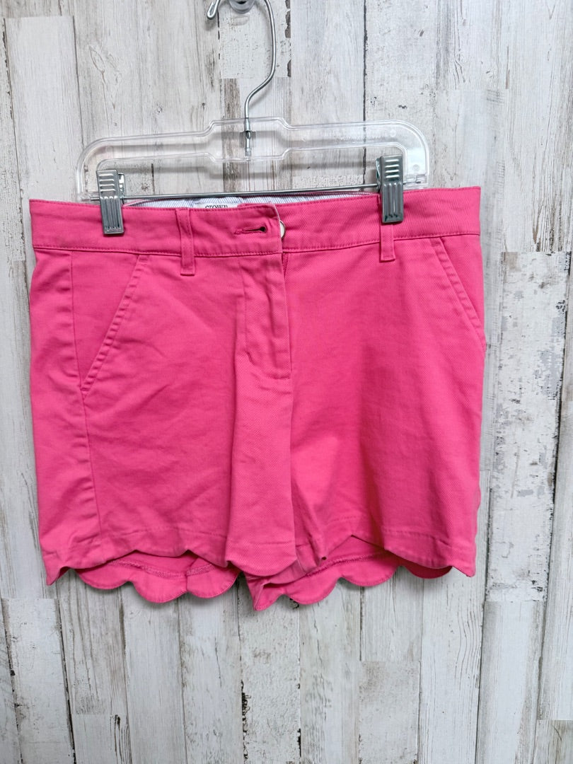 PINK CROWN & IVY SCALLOP SHORTS, GIRLS 14