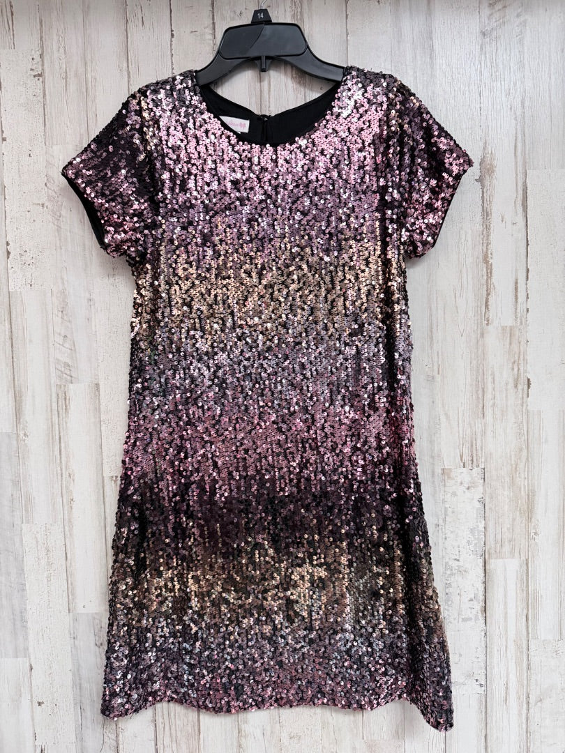 BLACK BONNIE JEAN SEQUIN DRESS, GIRLS 14