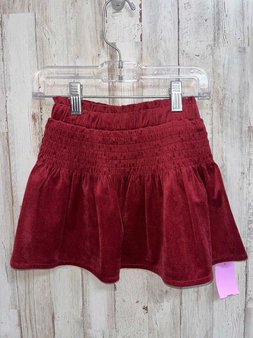 MAROON GB GIRLS CORDUROY TWIRL SKIRT, GIRL 3T