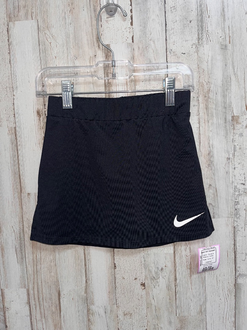 BLACK NIKE DRY FIT SKORT, GIRL 5T
