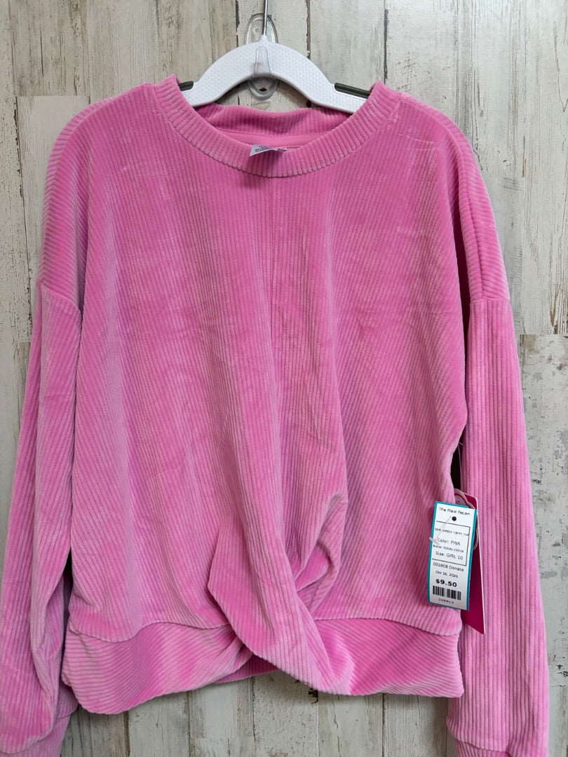 PINK YOGALICIOUS NEW RIBBED TWIST TOP, GIRL 10