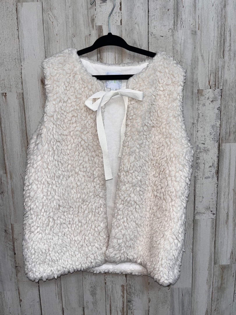 IVORY EYELIT & IVY SHERPA TIE VEST, GIRL 8