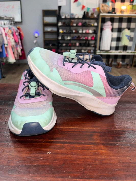 PURPLE/TEAL ATHLETIC WORKS CINCH LACE SNEAKERS, SHOES 13