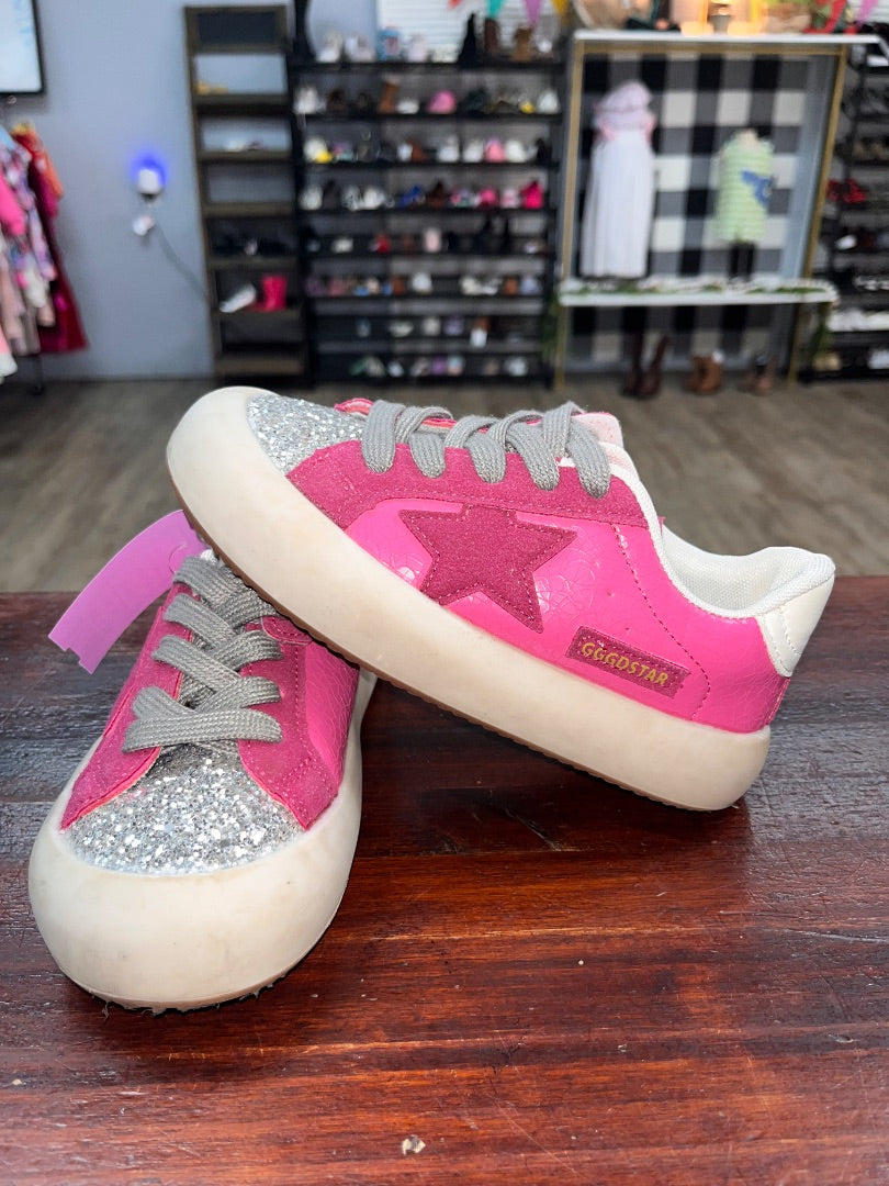 PINK GGGD STAR GLITTER STAR SNEAKERS, SHOES 13