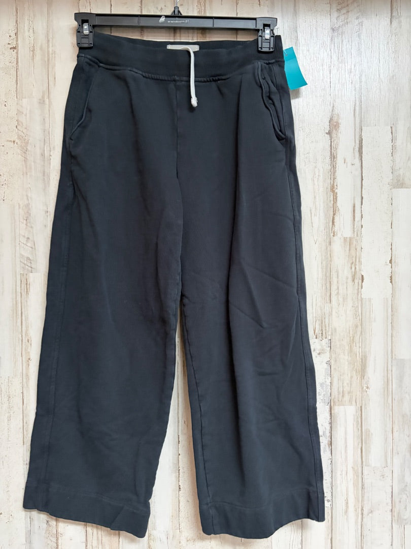 BLACK EVERLANE WIDE LEG SWEAT PANTS, LADIES S