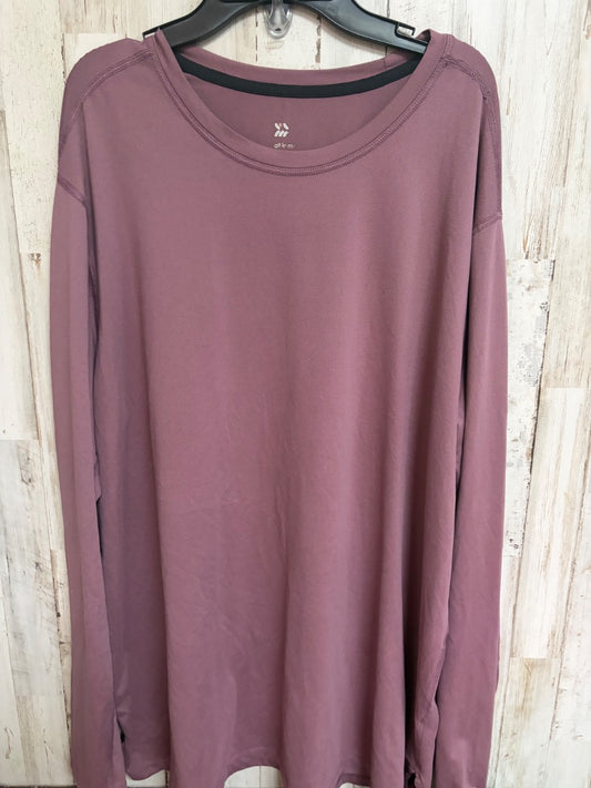 PURPLE ALL IN MOTION SOFT ATHLETIC TOP, LADIES XL