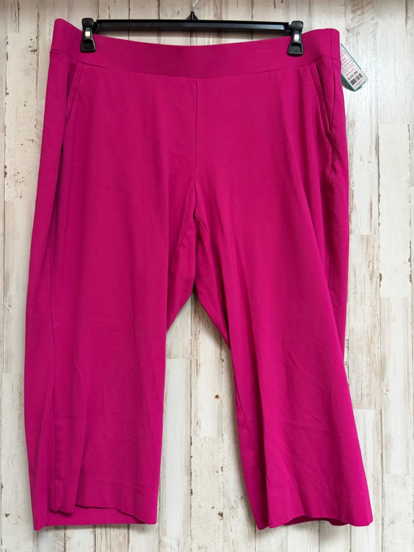PINK LANE BRYANT 22/24 SHORT STRETCH TROUSERS, LADIES 3X
