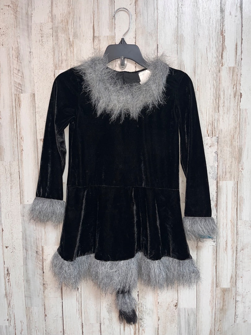 BLACK  WOLF DRESS COSTUME, GIRL 4-6