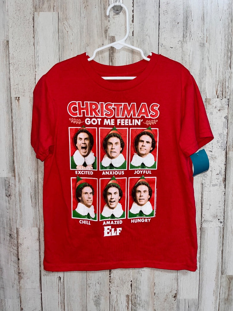 RED ELF CHARACTER CHRISTMAS TEE, BOY 7