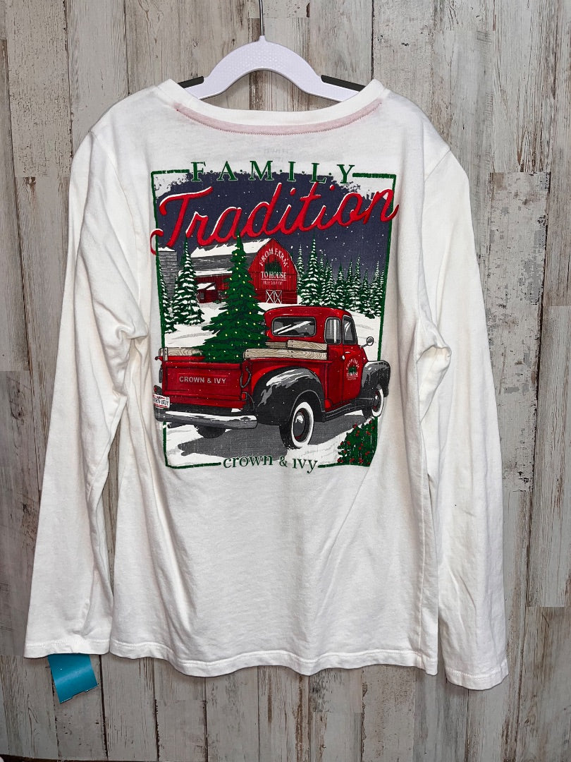 WHITE CROWN & IVY FAMILY TRADITION LONG SLEEVE, BOY 10