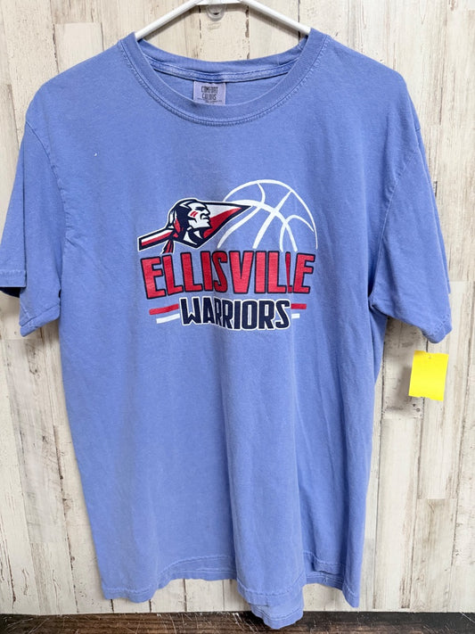 BLUE COMFORT COLORS ELLISVILLE WARRIORS TEE, LADIES L